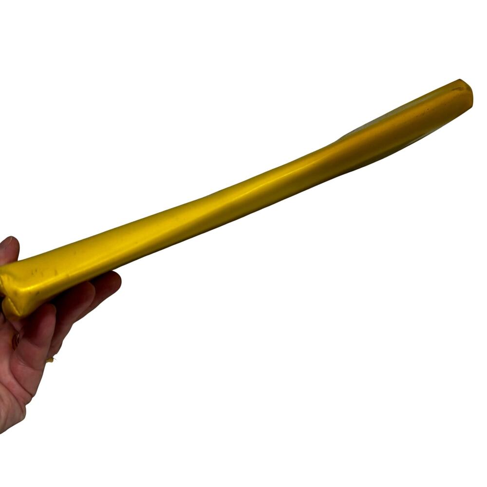 Bright Yellow clutch purse vintage 70's faux leather goldtone snap closure - Picture 7 of 9